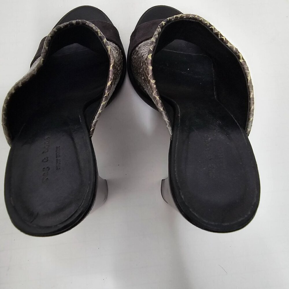Rag & Bone Tristan Snake Print Python Mule Sandal… - image 12